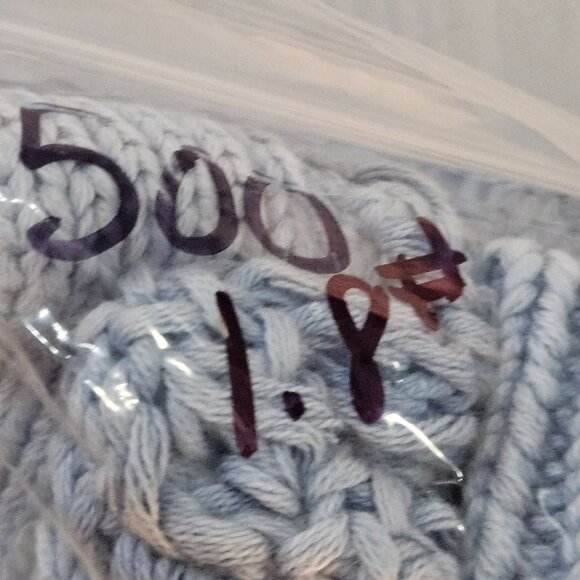 Sundance Women Chunky Knit Cardigan Blue M Crochet Boho Cottagecore Quiet Luxury - Picture 11 of 11